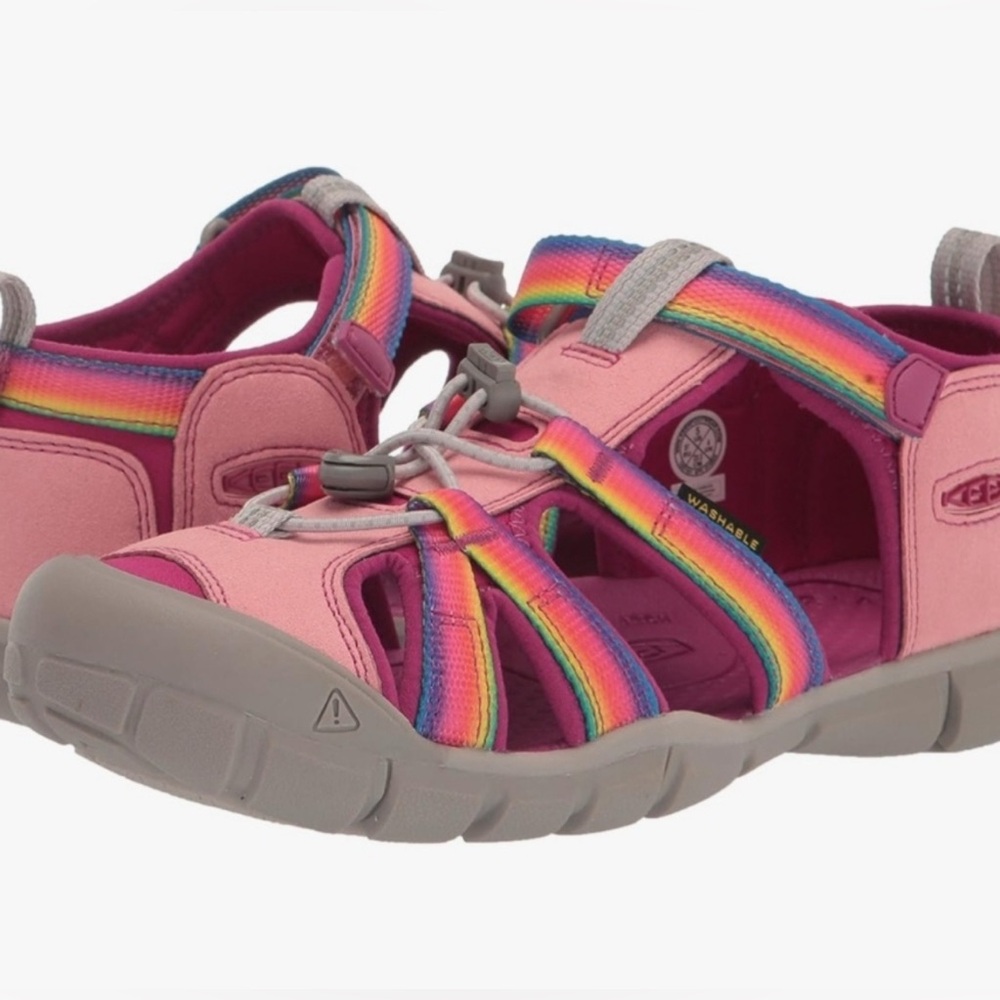 Keen Pink Rainbow-Strap Women’s Sandals